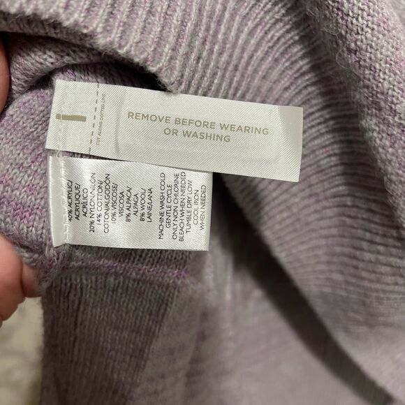 Lou & Grey Purple Pullover Sweater with Wool & Alpaca - Picture 5 of 10